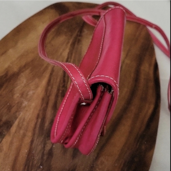 Pink Leather Crossbody Mini Bag - Picture 4 of 14